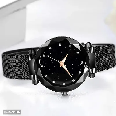 CORBITAL Analog Black Dot Dial Women's Watch for Ladies Wrist Watch (Black) - Pack of 1-thumb5