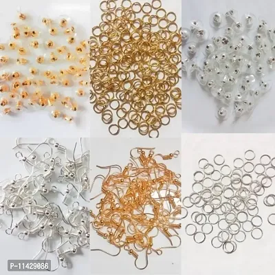 Combo Of Earing Making Raw Materials 150 Pair (Pack Of 300) 25 Pair Of Each Variety Name: Combo Of Earing Making Raw Materials 150 Pair (Pack Of 300) 25 Pair Of Each Variety-thumb0