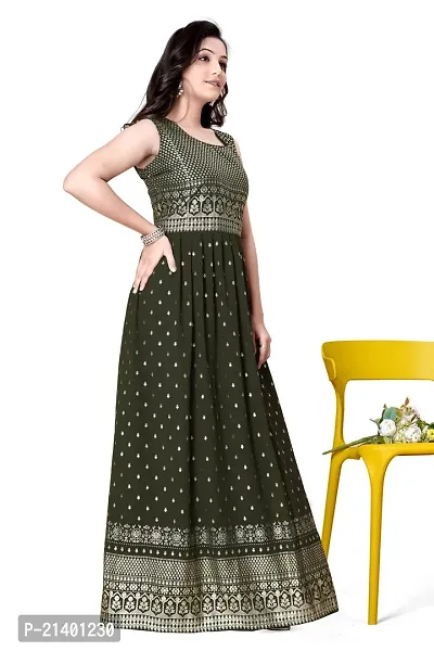 BEAUTIFUL GEORGETTE ZARI WORK GOWN FOR WOMEN