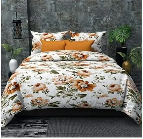 VARLEE Microfiber Heavy Quality Queen Size Double Bedsheet for Double Bed with 2 Pillow Covers