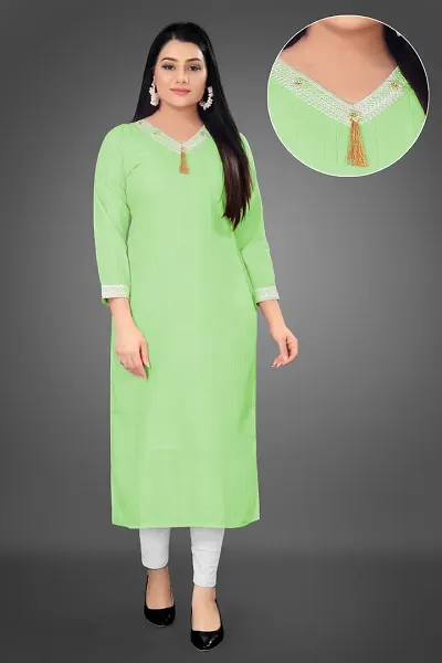 Beautiful Silk Woven Design Kurta For Women