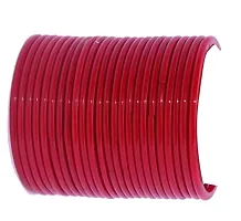 Elegant Red Glass Bangle for Women and Girls 24 Pcs-thumb2