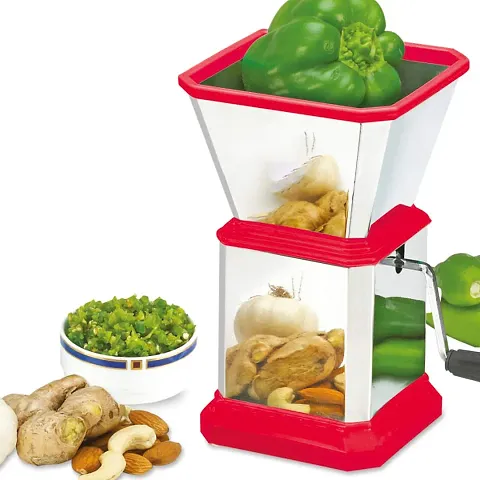 JFUIOTU? Stainless Steel Chili and Dry Fruit Cutter Onion Chilly Dry Fruit Vegetable Cutter Chopper