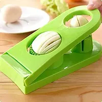 TADAKNATH Plastic 2-in-1 Boiled Egg Cutter/Slicer with Stainless Steel Cutting Wire,Kitchen Cooking Tool (Pack of 1)-thumb1