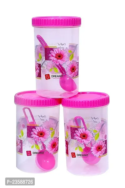 TADAKNATH STORAGE CONTAINER 750 ML (PINK)  PACK-3