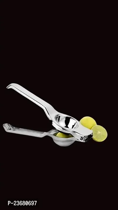 TADAKNATH Super Stainless Steel Lemon Squeezer with Attached Bottle Opener (Silver) PACK-1-thumb0