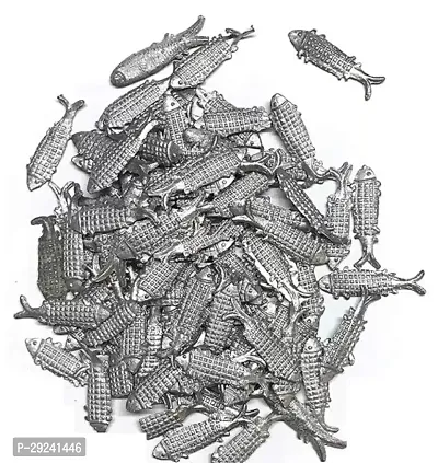 Astro Moira Lead/Ranga Fish Rahu/Ketu Remedy Silver 125 Gram Decorative Showpiece - 3 cm  (Metal, Silver)-thumb0