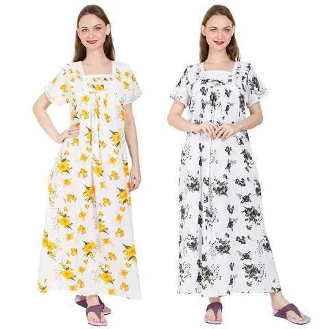 New In 100 cotton nighties & nightdresses Women's Nightwear 