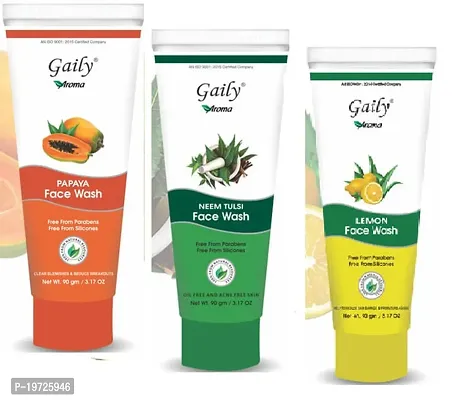 Gally Aroma Papaya Neem Lemon Face Wash Pack Of 3