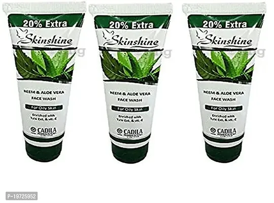 Skin Shine Neem Alovera Face Wash Pack Of 3