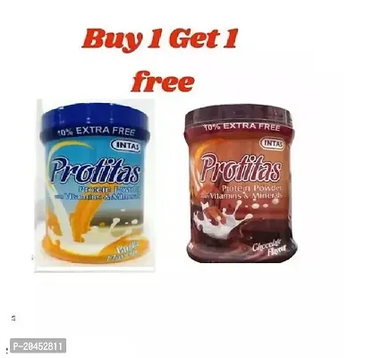 Healthy Protitas Protien Powder 220 Grm Pack Of 2 Vanilla Choclate-thumb0