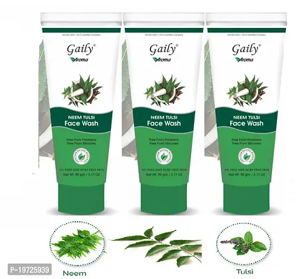 Gally Aroma Neem Tulshi Face Wash Pack Of 3-thumb0