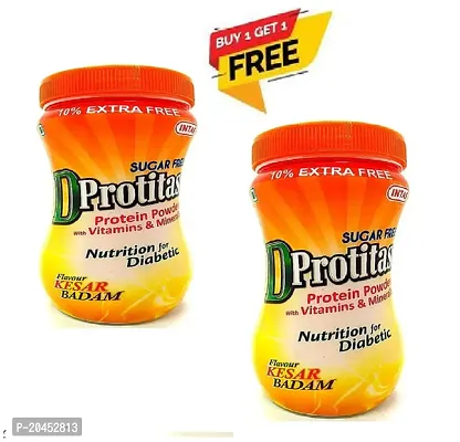 Healthy D Protitas Sugar Free 220 Grm Kesar Pista Flavour Pack Of 2-thumb2