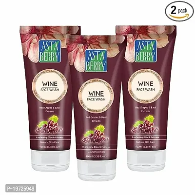 Asta Berry Wine Face Wash Pack Of 3