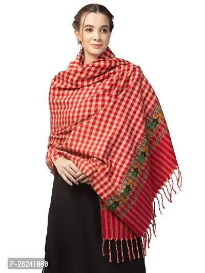 Elite Red Wool Shawl For Women