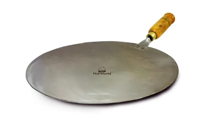 Buy Pure Iron Dosa Tawa 11 inch  Wooden Handle Online at   (NattuMarunthuKadai.com)