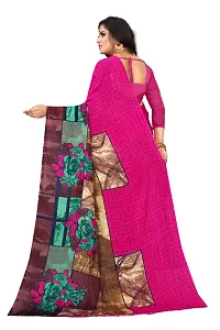 Trendy Georgette Printed Saree with Blouse piece-thumb3