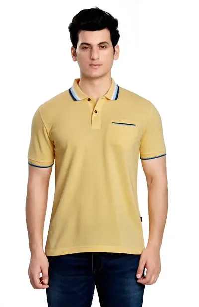 Stylish Fancy Blend Solid T-Shirts For Men