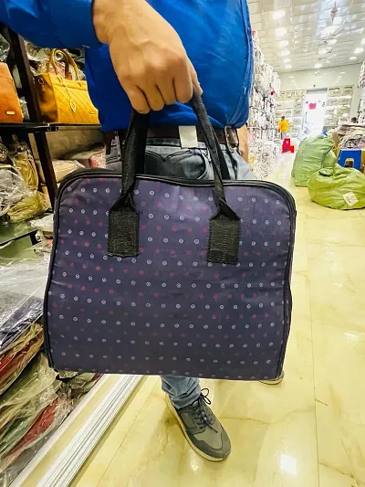 Stylish Fabric Printed Laptop Office Bags For Unisex