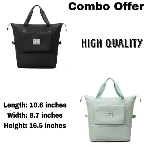 High Quality Large Storage Water Resistant Hand Carry Bags (Pack Of 2)