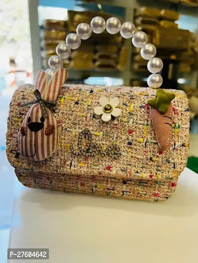 Fancy Jute Mini Handbag For Women-thumb0