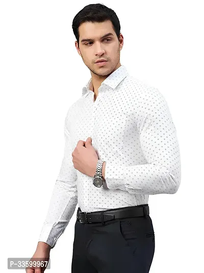 Stylish Cotton Blend Printed Casual Shirt for Men-thumb0