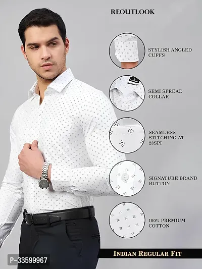 Stylish Cotton Blend Printed Casual Shirt for Men-thumb4