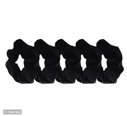 Fancy Designer Velvet Rubber Bands Pack Of 6-thumb0