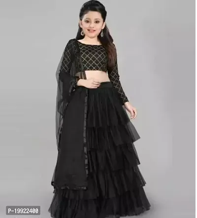 Elegant  Net Lehenga Cholis For Girls-thumb0