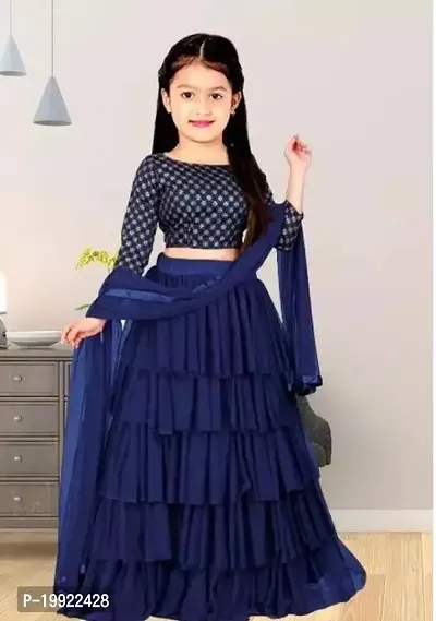 Elegant  Net Lehenga Cholis For Girls-thumb0