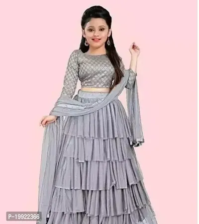 Elegant  Net Lehenga Cholis For Girls-thumb0