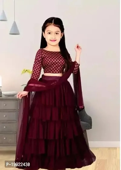 Elegant  Net Lehenga Cholis For Girls