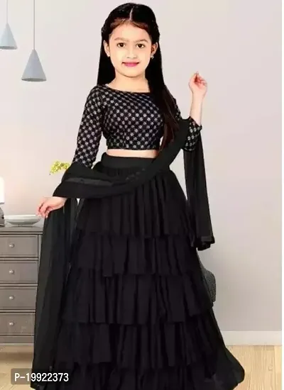 Elegant  Net Lehenga Cholis For Girls-thumb0