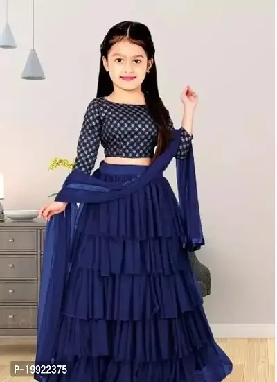 Elegant  Net Lehenga Cholis For Girls-thumb0