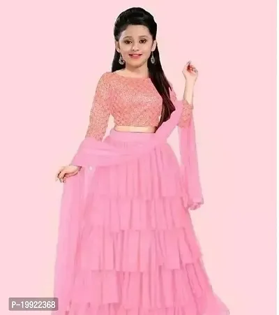 Elegant  Net Lehenga Cholis For Girls-thumb0