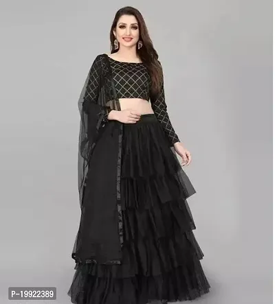 Elegant  Net Lehenga Cholis For Girls-thumb0