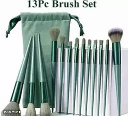 Professional Makeup Brush - Green Makeup Brushes Set Of 13 Piece-thumb0