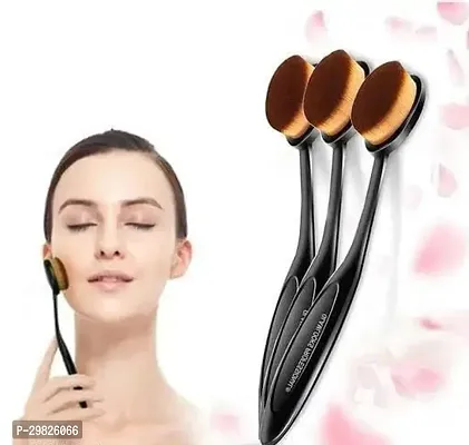 Oval Foundation And Makeup Brush Pack Of 3-thumb0