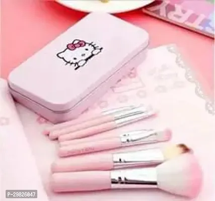 Cute 7 Piece Makeup Brush Set For Professional Pink Pack Of 7