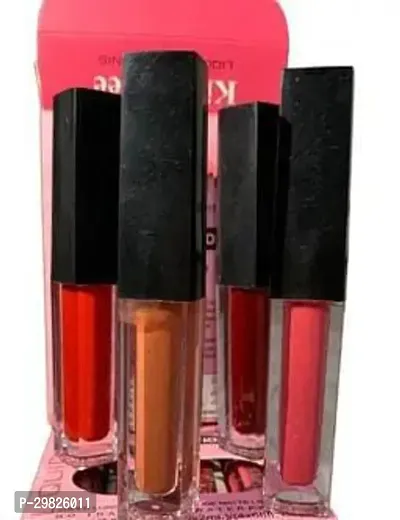 Waterproof Red Edition Matte Mini Liquid Lipsticks Pack Of 4