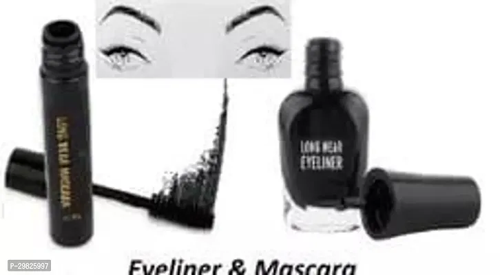 Long Wear Eyeliner And Mascara Black Color Smudge Proof And Water Proof