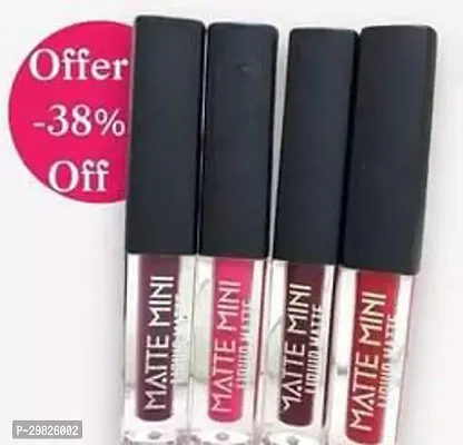 Red Edition Matte Mini Liquid Lipsticks Pack Of 4