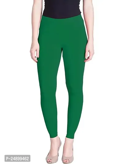 Fabulous Green Cotton  Leggings For Women-thumb0