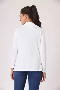 Classy Hangers Women White Pocket Shrug-thumb4