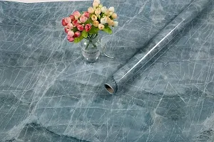 60X200CM BLUE Marble Wallpaper for Vinyl self Adhesive Peel and Stick Waterproof Decorative DIY Wallpaper Marble Wallpaper counter top Wallpaper Wallpaper Waterproof Old Furniture Vinyl-thumb3