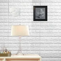 (1) WHITE FOAM SHEET Brick Wallpaper - Self Adhesive PE Foam Brick Design 3D Wall Stickers/DIY Wallpaper for Home Hotel Living Room Bedroom  Caf&eacute; (70 x 77cm, Appx. 5.8Sq Feet) (1)-thumb2