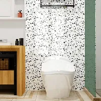 WHITE DOTTED Wallpaper 60x200cm, 24x80 inch, 2 meter.-thumb3