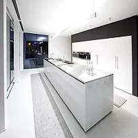 PLAIN WHITE Wallpaper Furniture Kitchen, Cabinets, Almirah, Tabletop, Plastic Table,60x200cm, 24x80 inch, 2 meter.-thumb1