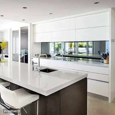 PLAIN WHITE Wallpaper Furniture Kitchen, Cabinets, Almirah, Tabletop, Plastic Table,60x200cm, 24x80 inch, 2 meter.-thumb3