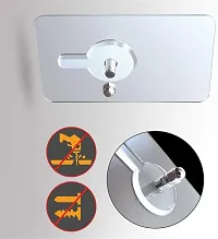 10Pcs Screw Sticker Stainless Steel Wall-Mounted Clever Holder.-thumb2